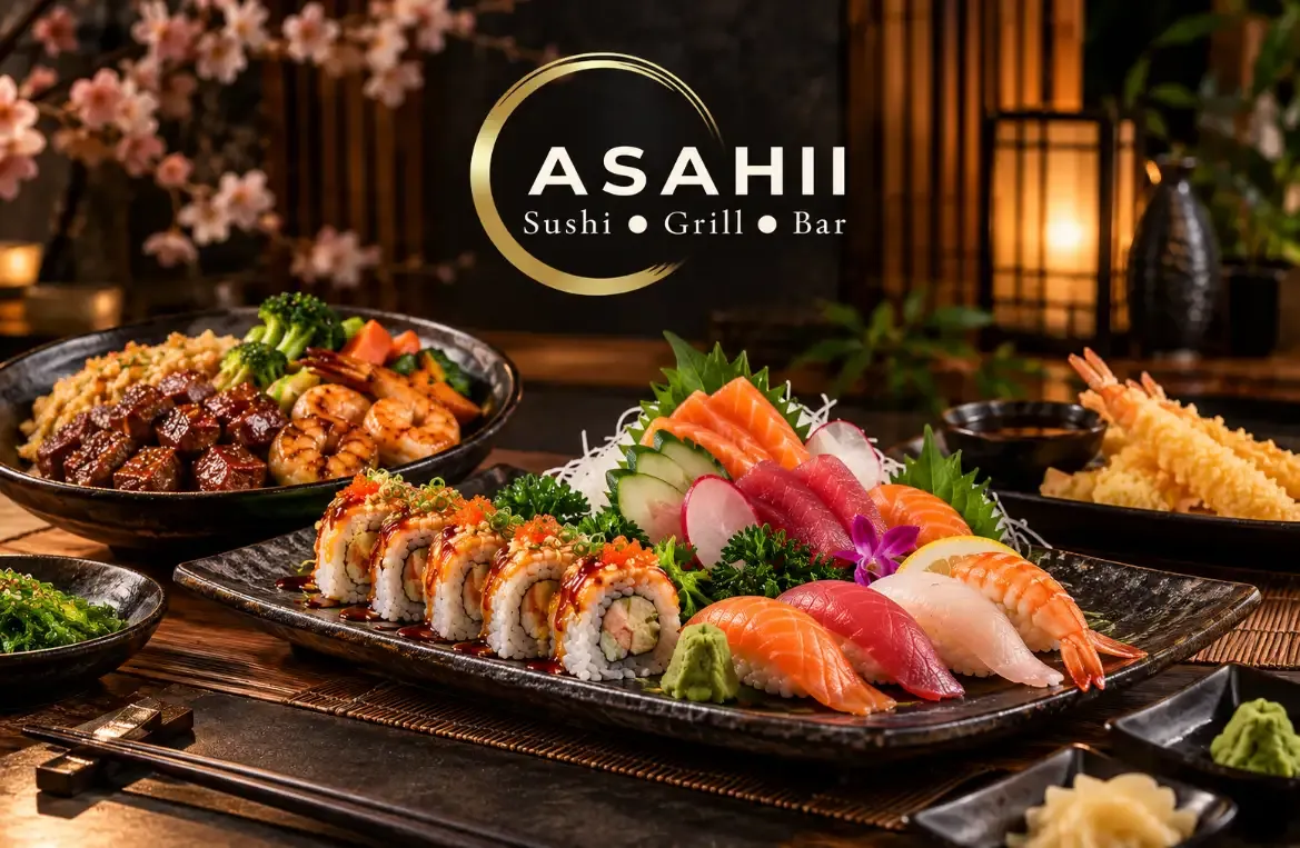 Beautifully plated dish at Fusion Asian Kitchen