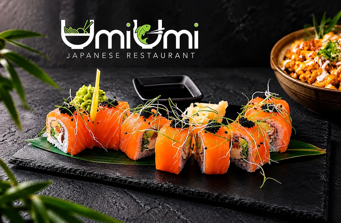 Beautifully plated dish at Umi Umi
