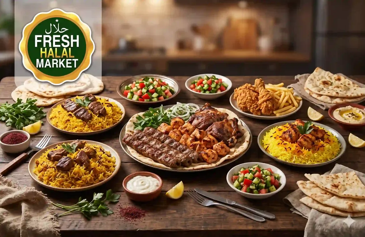 Beautifully plated dish at Fresh Halal Market - Demo