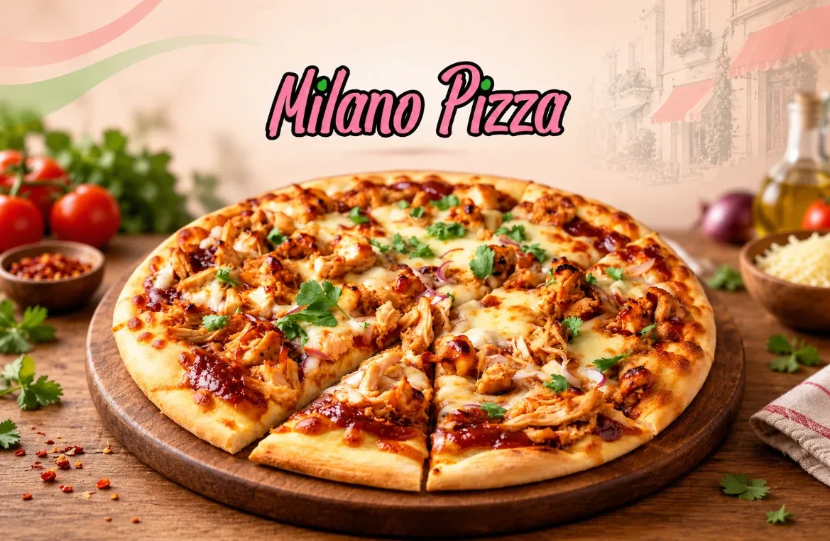 Beautifully plated dish at Milano Halal Pizza - Richardson
