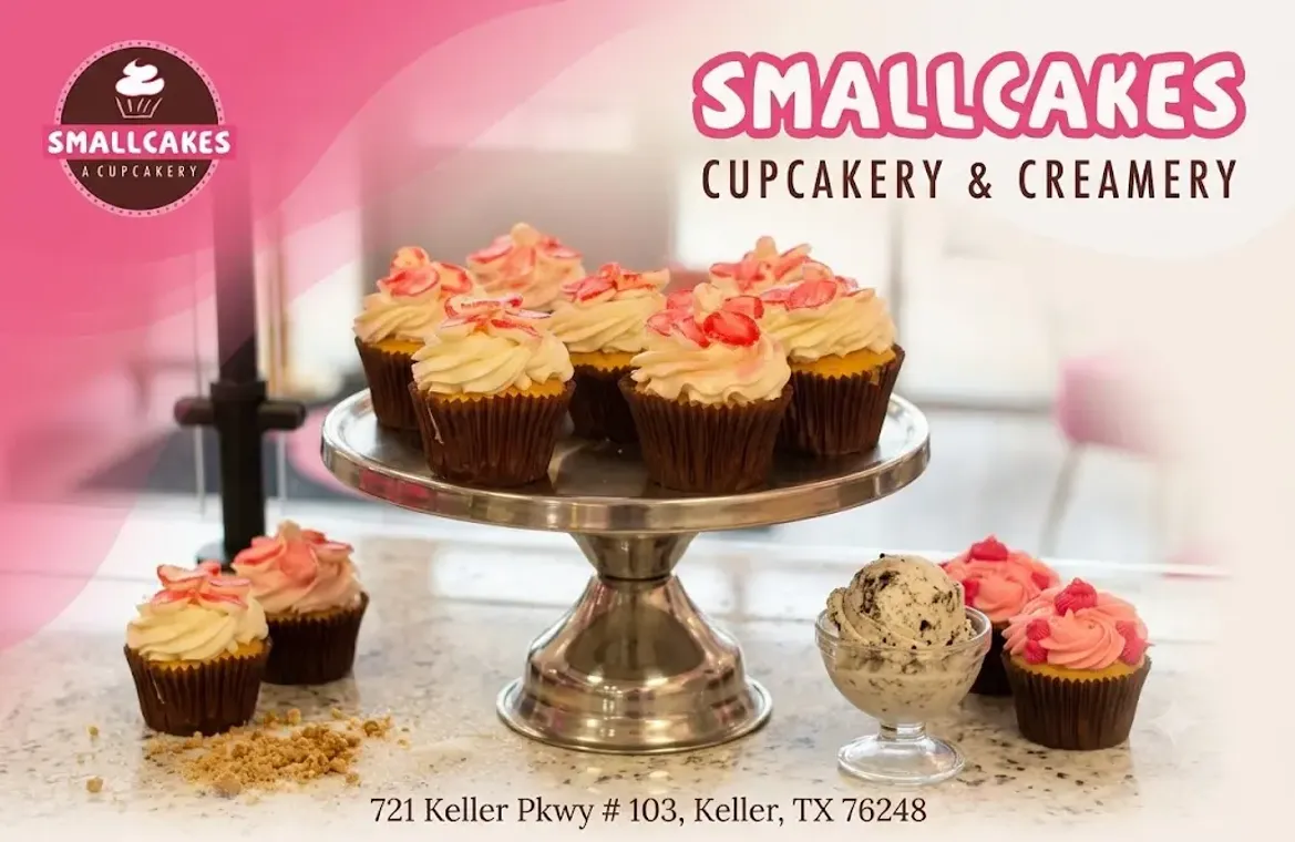 Beautifully plated dish at Smallcakes Cupcakery and Creamery
