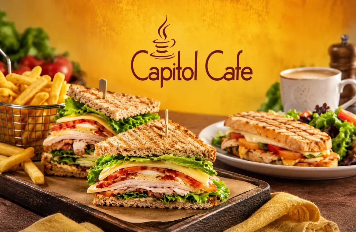 Beautifully plated dish at Capitol Cafe & Catering - Demo
