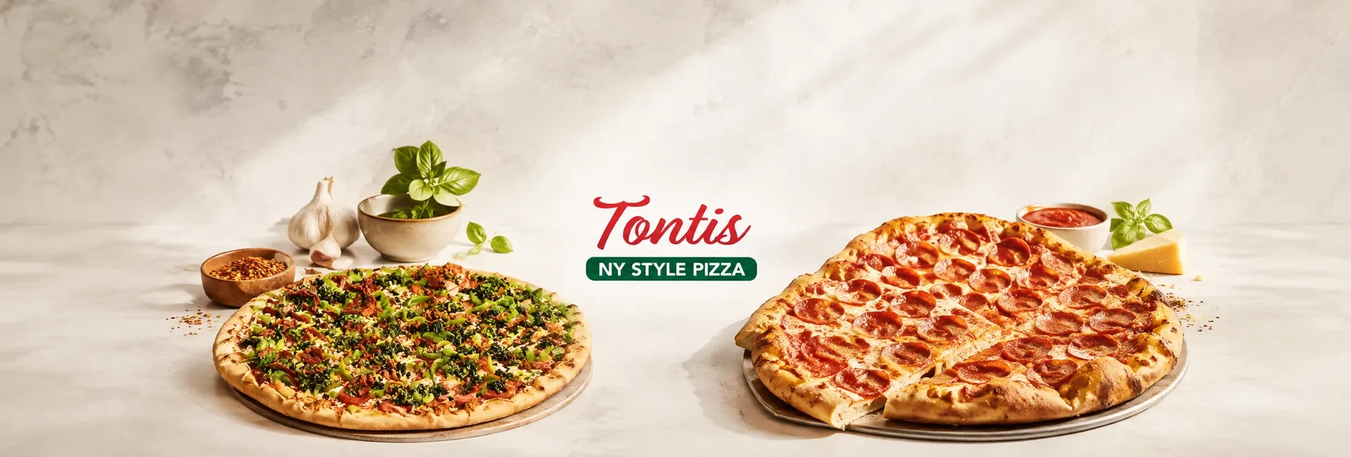 Tonti's Pizzeria - Promotional Banner
