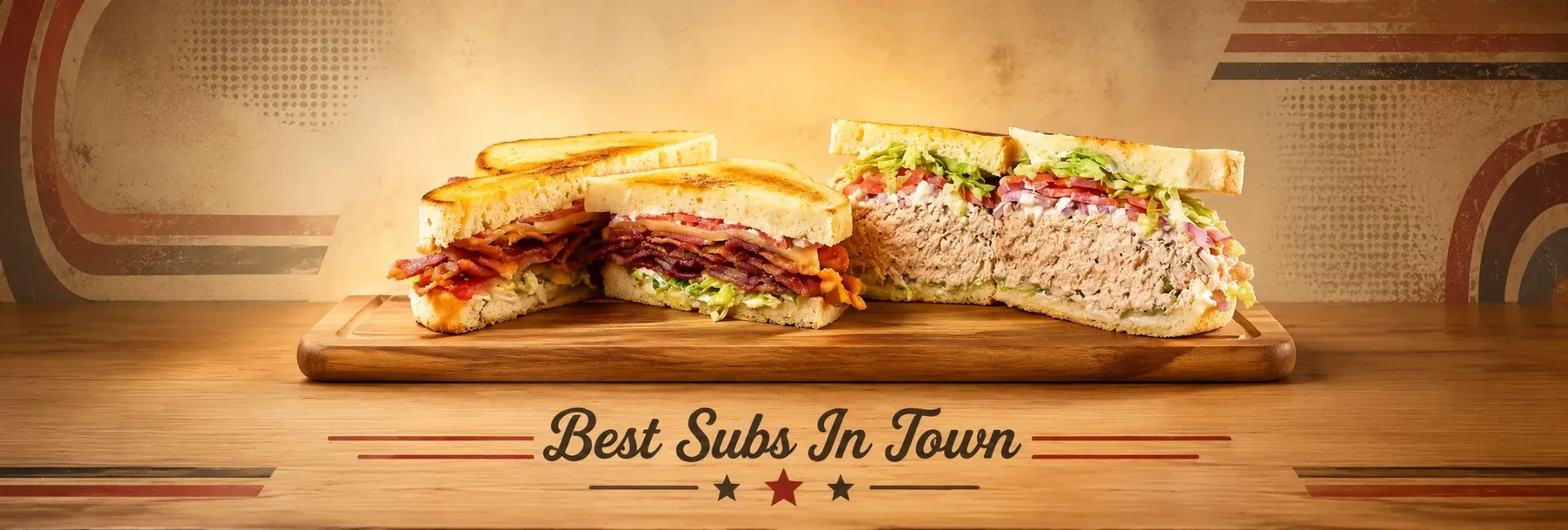 Retro’s Subs & Brews - Demo - Promotional Banner