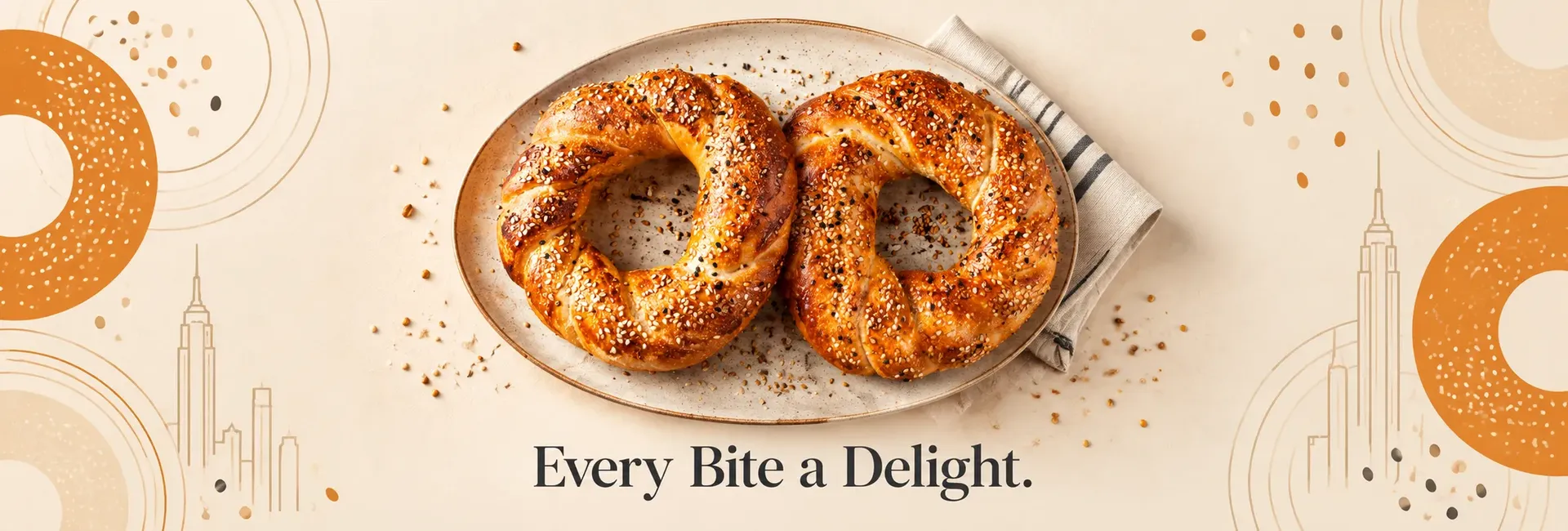 NYC Bagel and Sandwich Shop - Promotional Banner