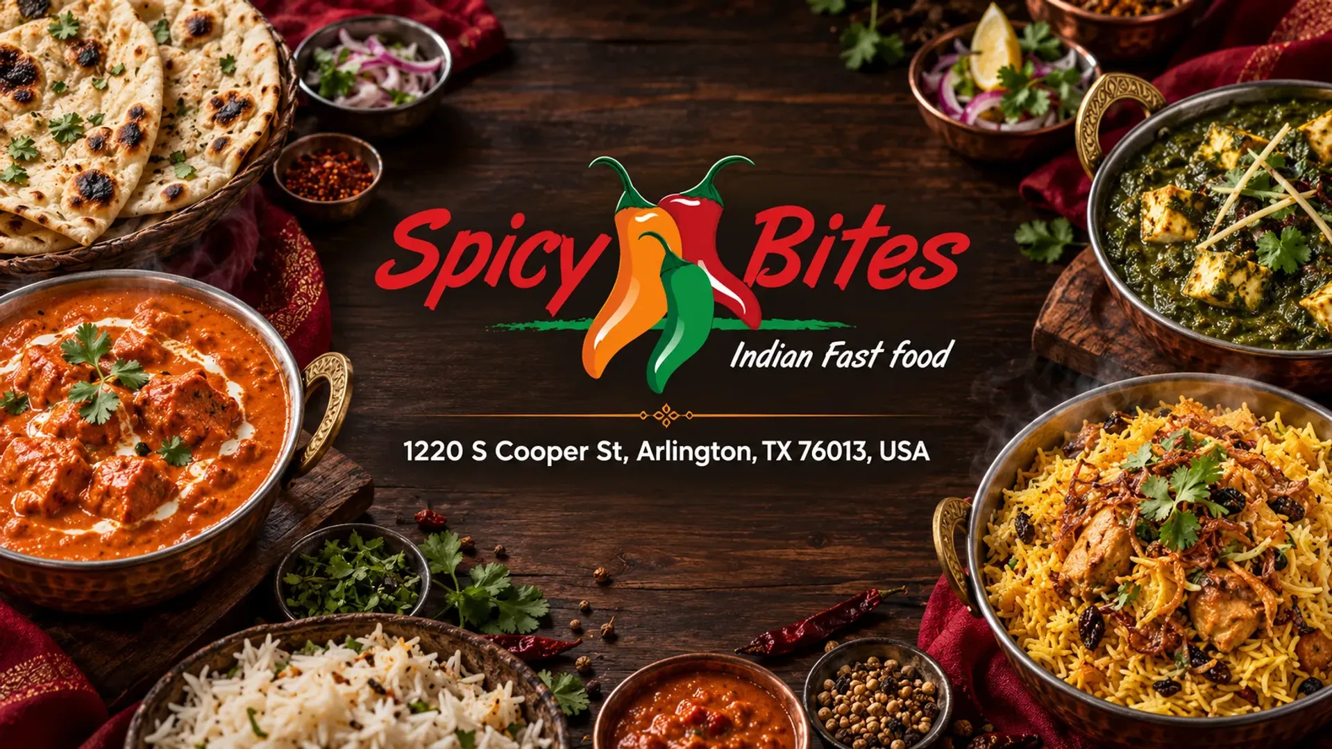 Spicy Bites - Arlington - Promotional Banner