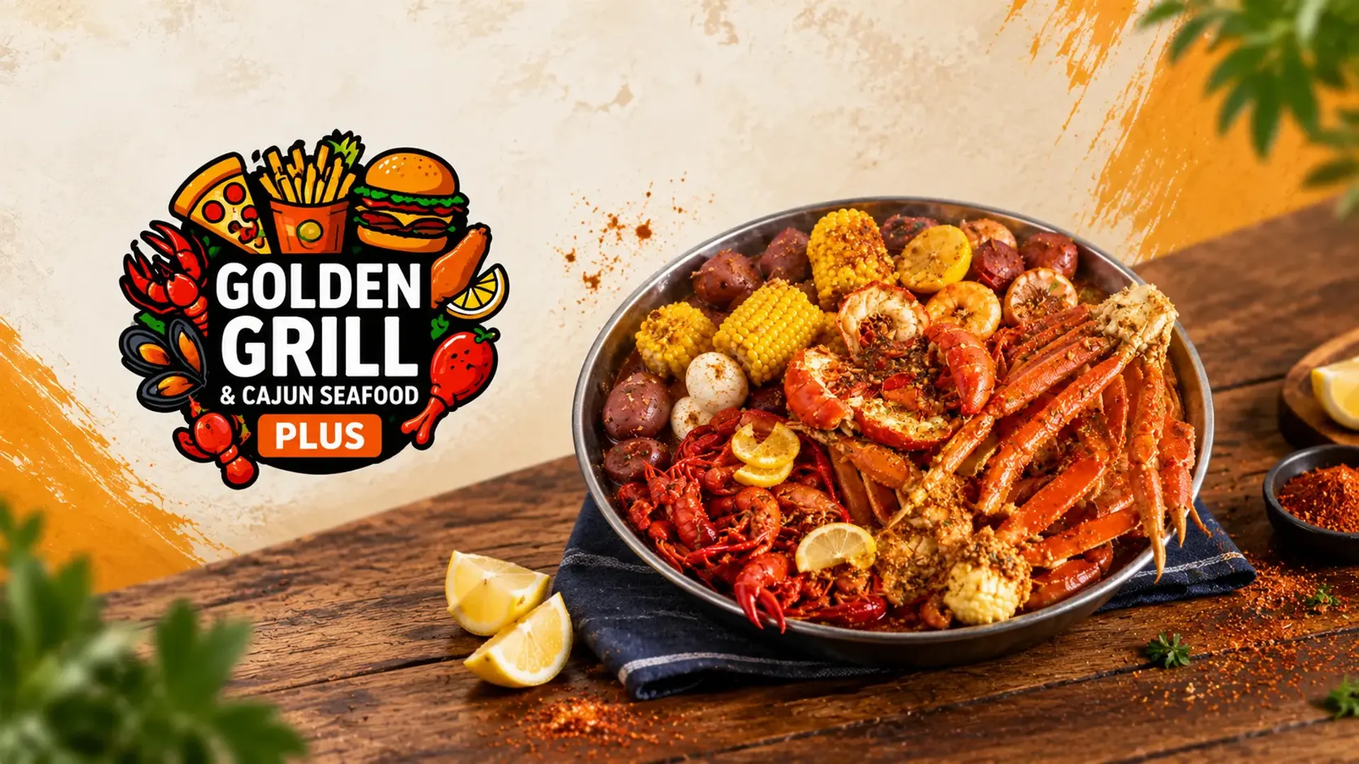 Golden Grill Plus - Promotional Banner
