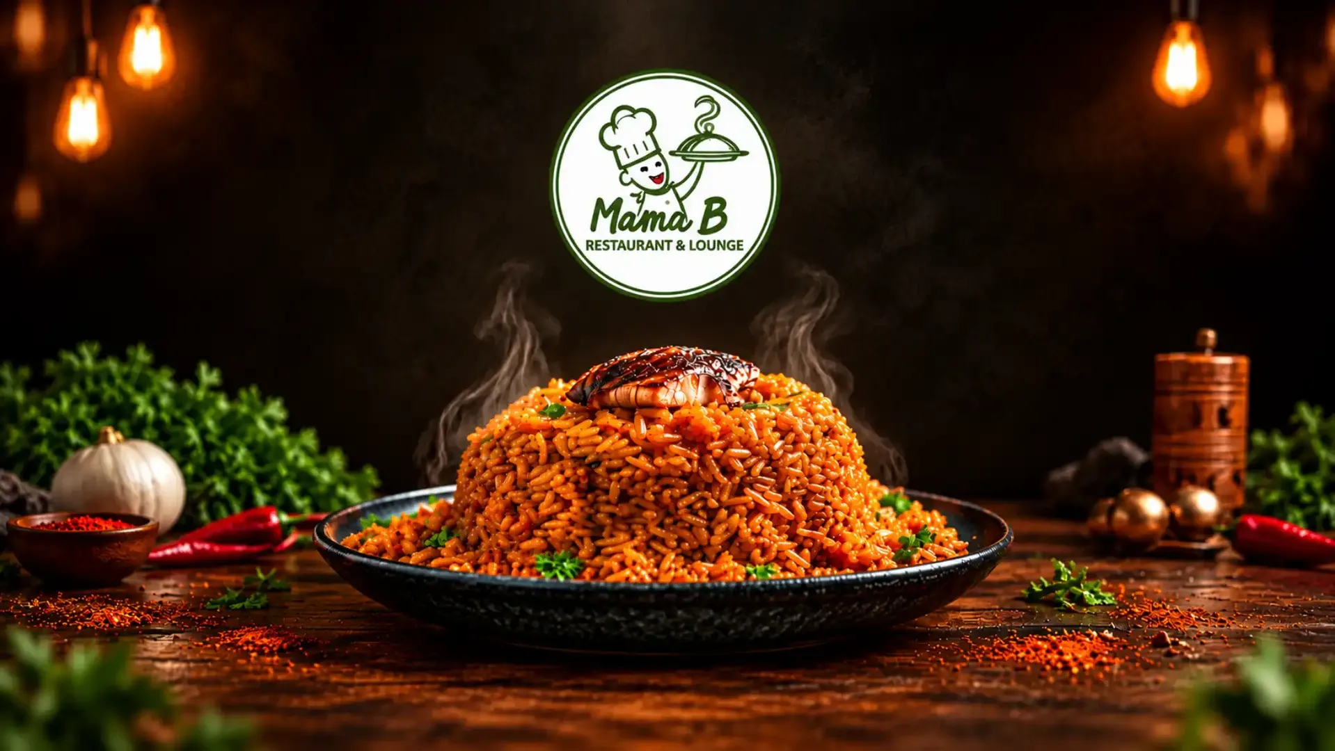 Mama Bs International Kitchen - Promotional Banner