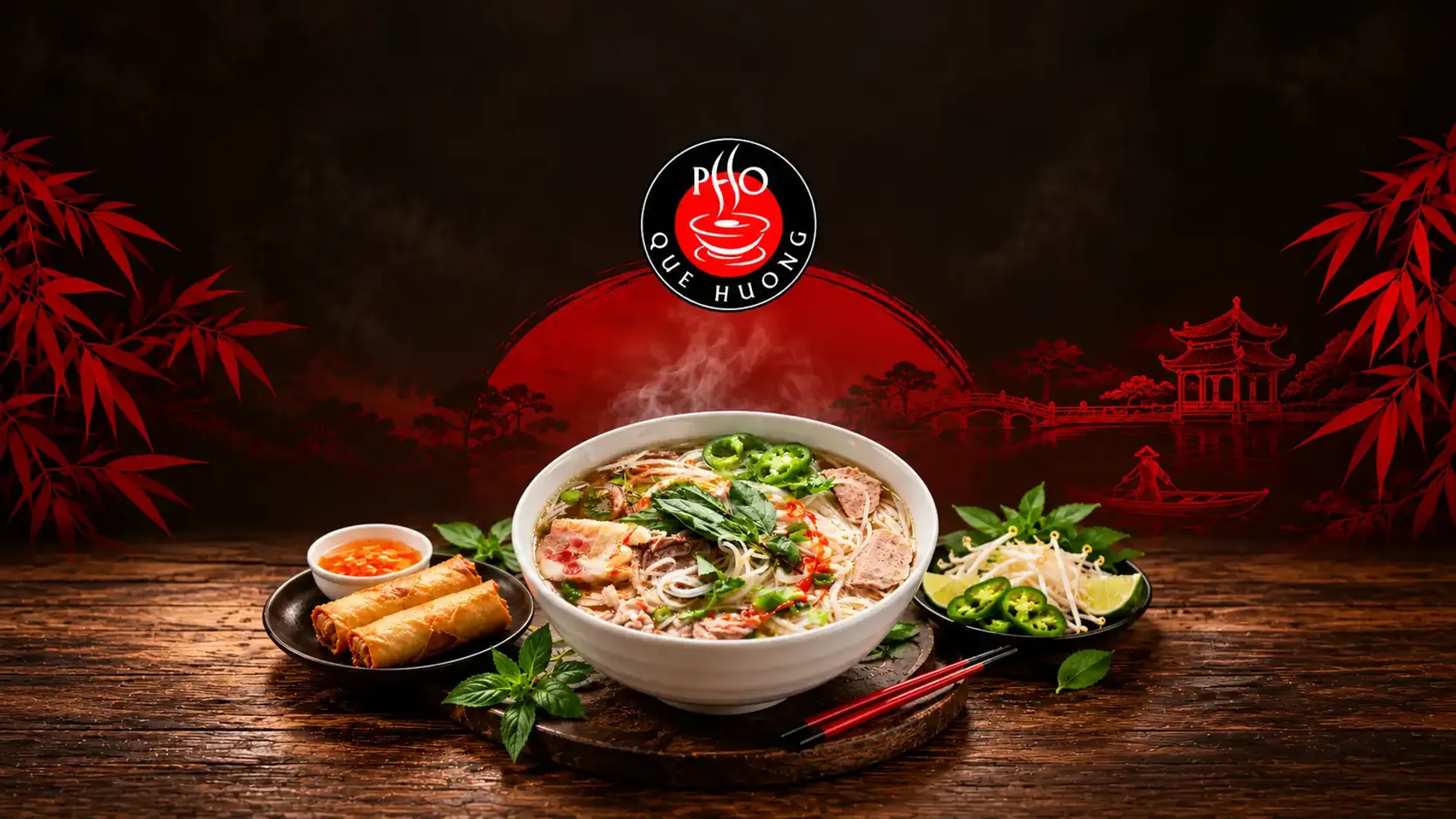 Pho Que Huong Noodles and Grill Plano - Promotional Banner
