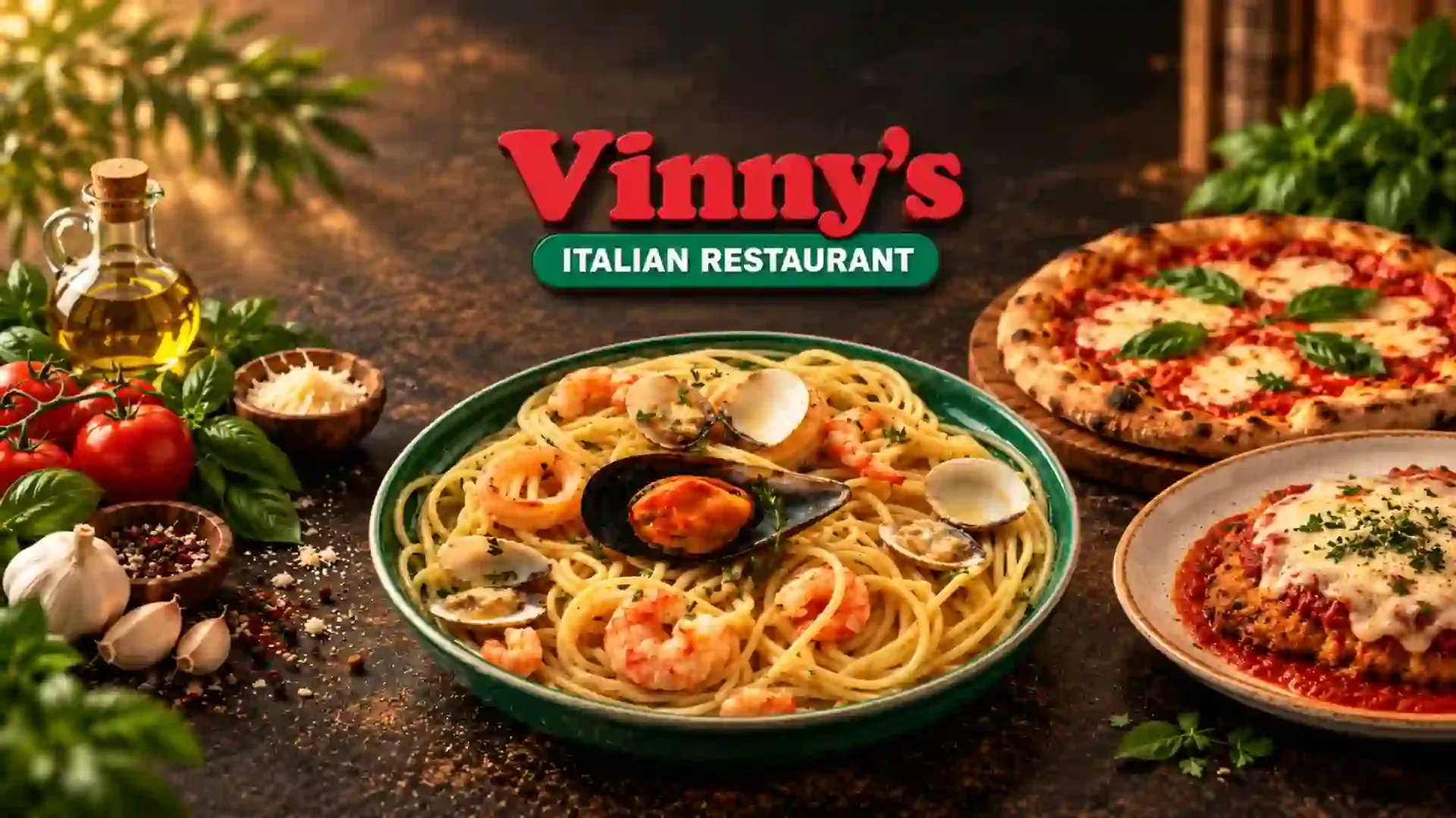 Vinny's Italian Restaurant - Promotional Banner