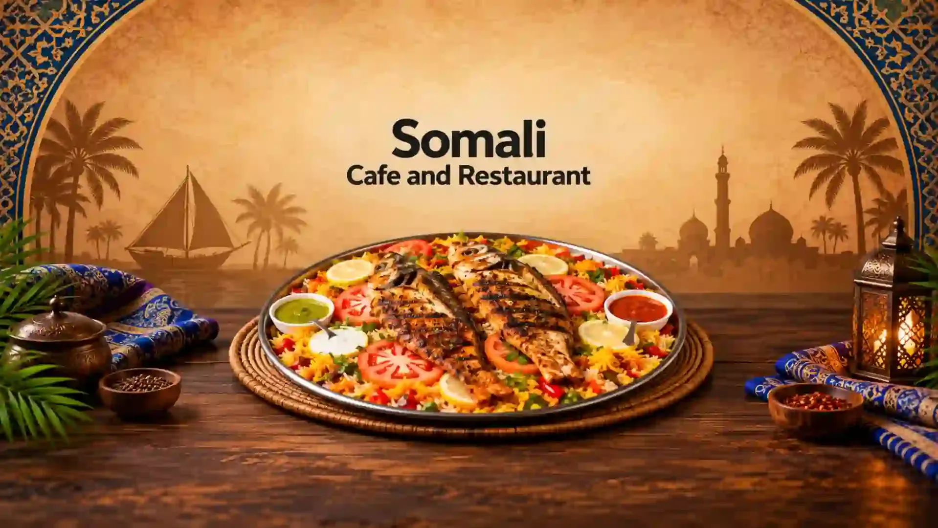 Somali Cafe and Restaurant - Promotional Banner