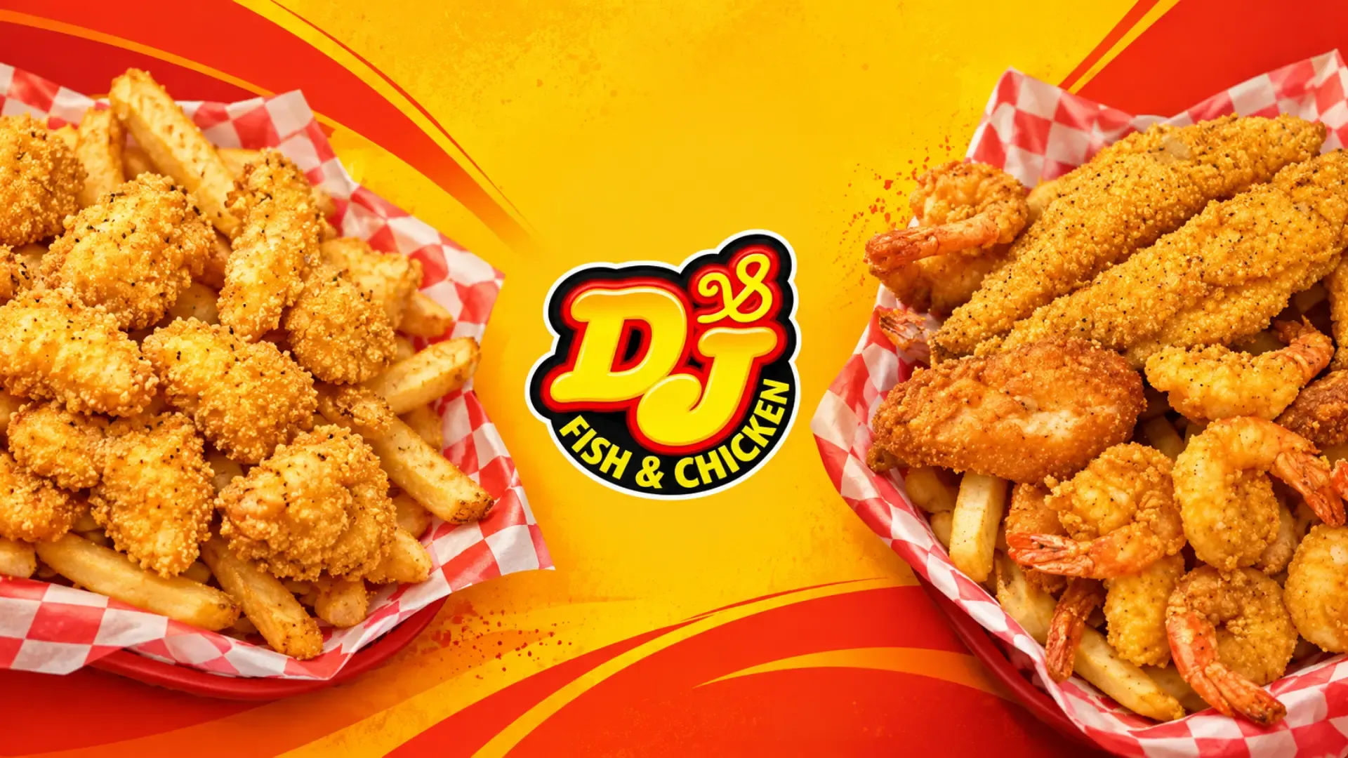 D&J Fish and Chicken - Promotional Banner