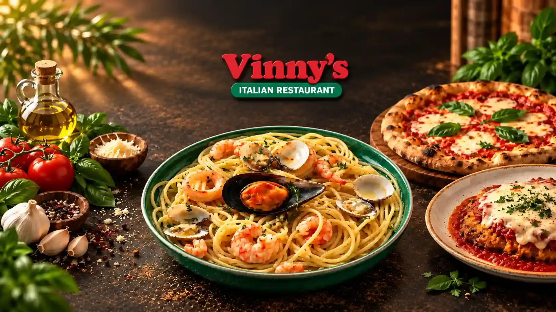 Vinny's Italian Restaurant - Promotional Banner