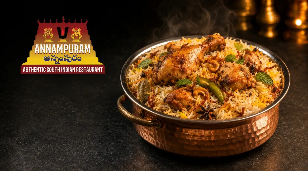 Annampuram authentic south Indian restaurant - Desktop Promotional Banner