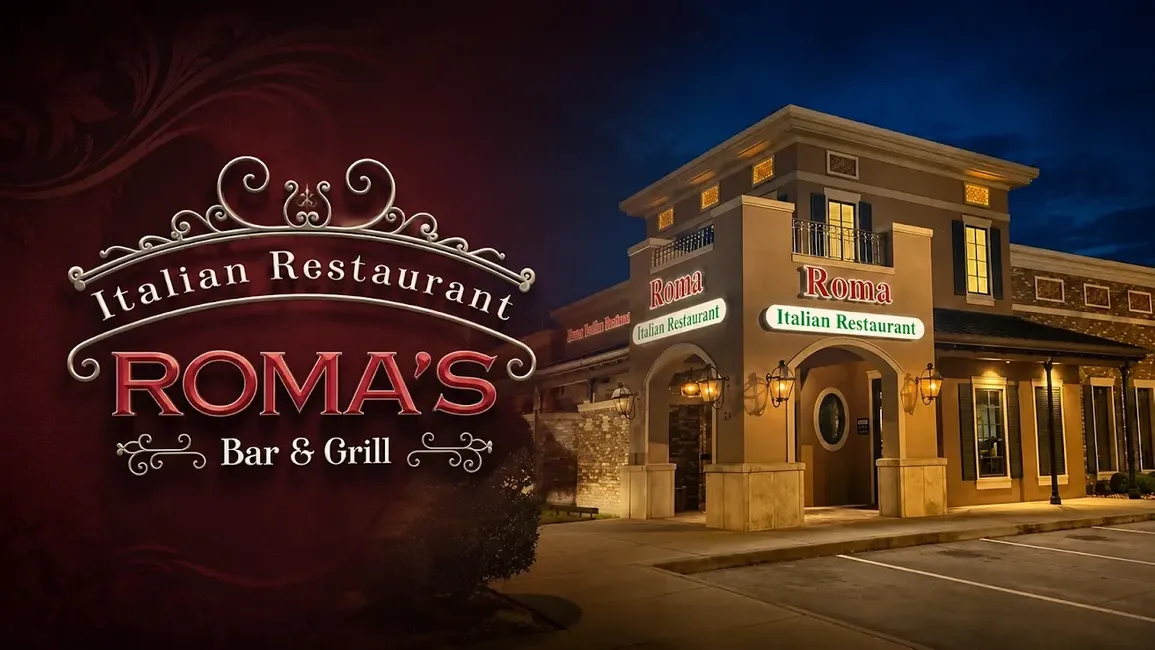Roma Italian Restaurant - Desktop Promotional Banner