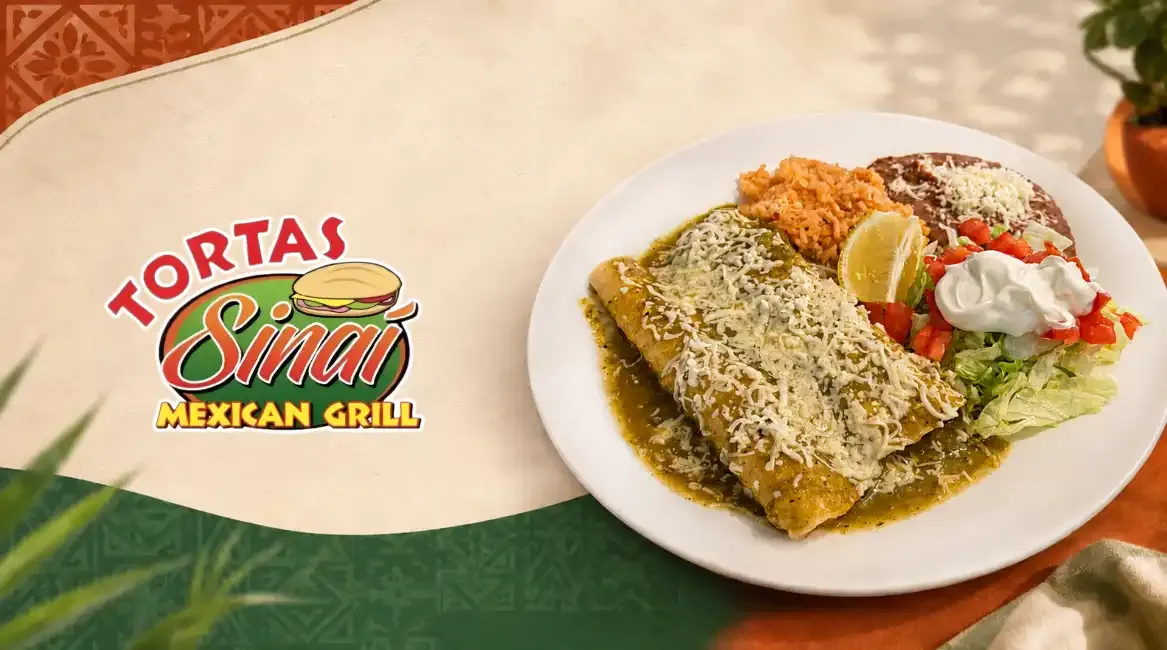 Tortas Sinai Mexican Grill ( La presa) - Demo - Desktop Promotional Banner