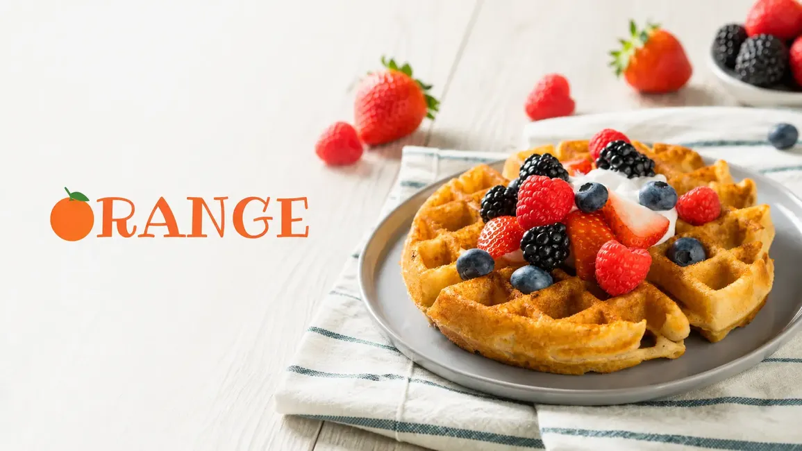 Orange Crepes and Juice - Desktop Promotional Banner