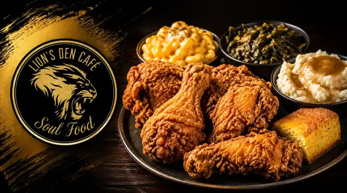 Lions Den Soul Food Cafe - Demo - Desktop Promotional Banner