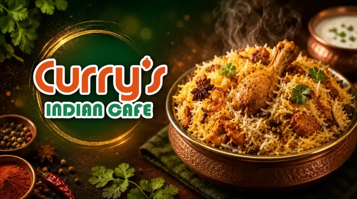 Curry's Indian Cafe - Desktop Promotional Banner