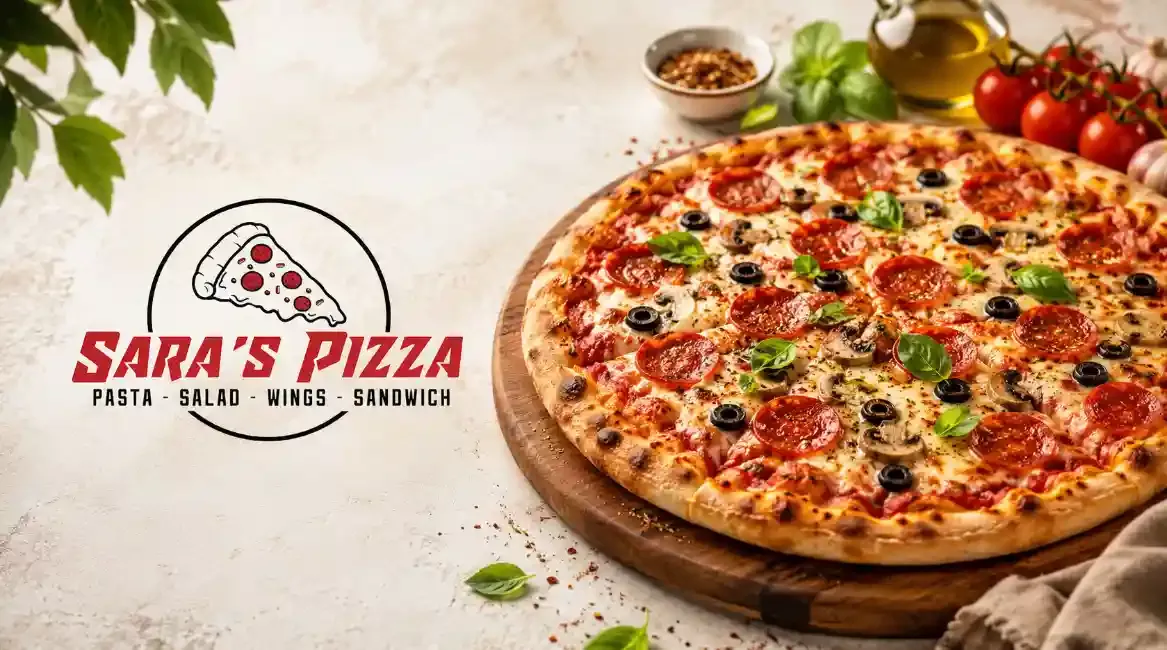Sara Pizza - Desktop Promotional Banner