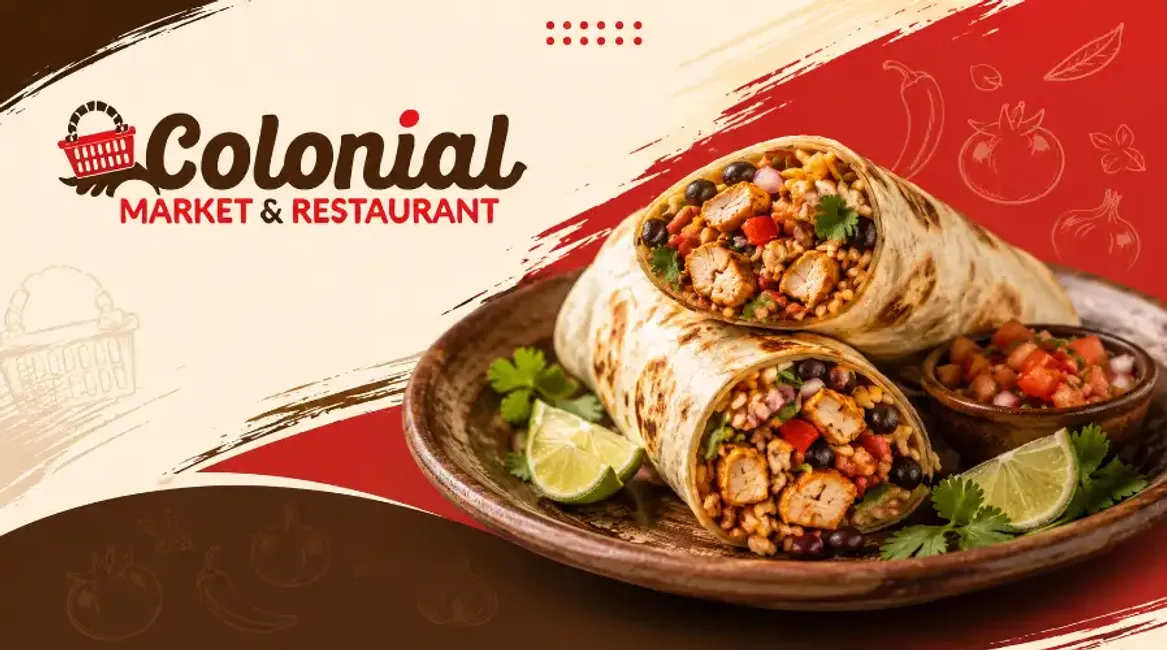 Colonial Market and Restaurant - Demo - Desktop Promotional Banner