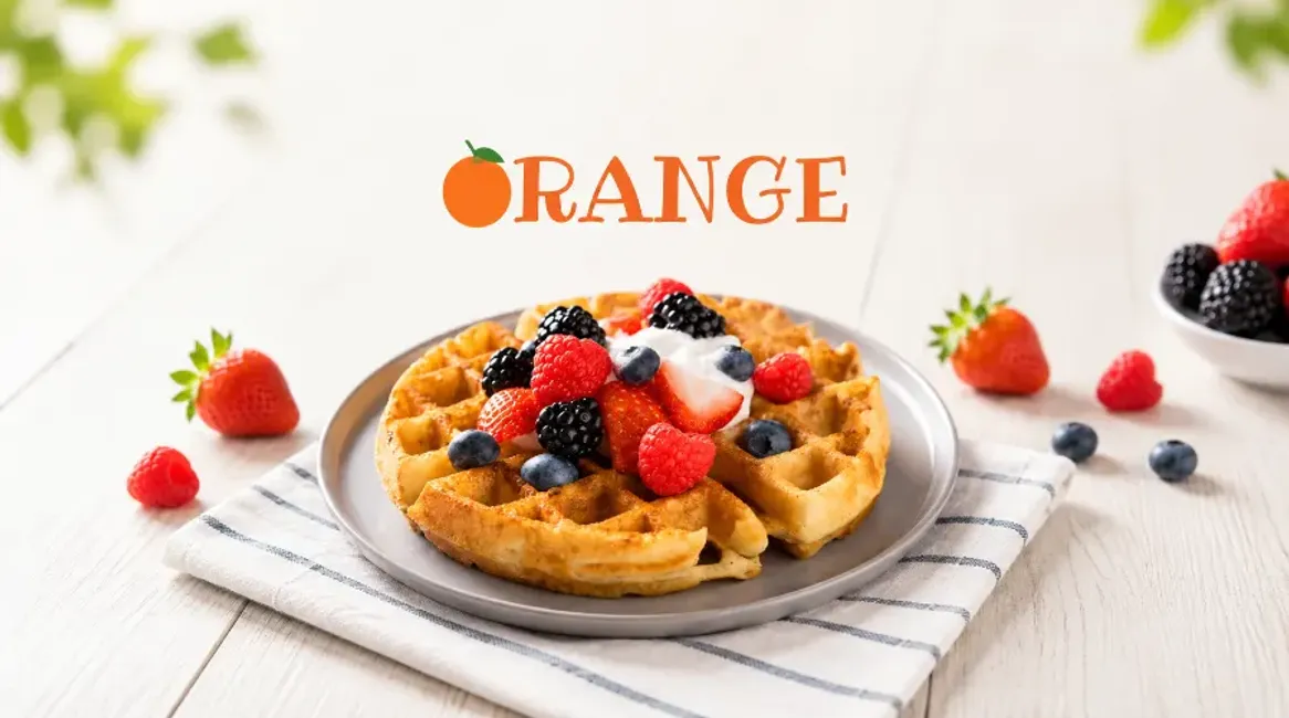 Orange Crepes and Juice - Desktop Promotional Banner