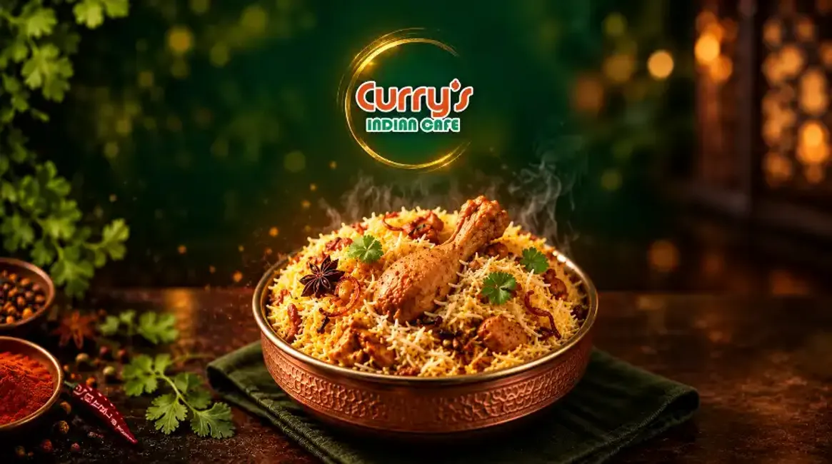 Curry's Indian Cafe - Desktop Promotional Banner