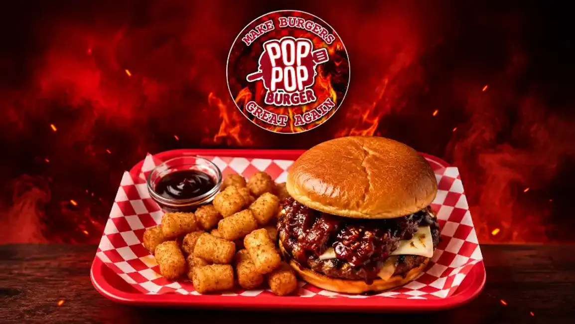 Pop Pop Burgers - Desktop Promotional Banner
