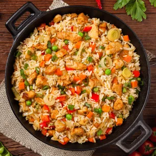 Inside the Happy Bowl kitchen - Freshly prepared Asian,Thai for online ordering.