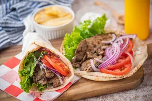 Inside the Hot Spot Gyro kitchen - Freshly prepared Greek,Lebanese,Mediterranean,Middle Eastern for online ordering.