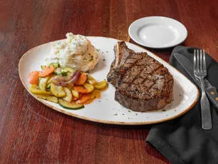Close-up of popular Steak favorites for Austin takeaway and online orders.