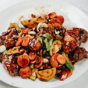 Plated Asian,Chinese food - Trusted local Asian,Chinese dining at Happy Wok.