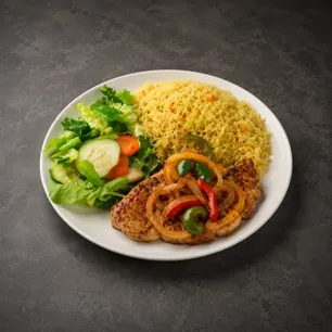 Signature Mediterranean,Somali Food delicacies handcrafted by Samosa Flame Grill expert chefs.