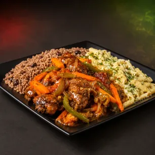 Signature African,American,Soulfood delicacies handcrafted by Rite Yah Suh Jamaican Vibez LLC expert chefs.