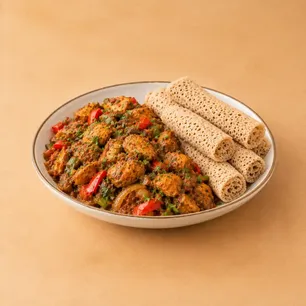 Inside the Baraka Grill kitchen - Freshly prepared African for online ordering.