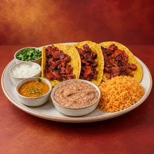 Premium American,Breakfast,Burgers,Mexican meals - Flamin Rai’s Cocina North Richland Hills featured menu items.