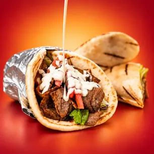 Burgers,Mediterranean favorites prepared for easy online ordering and pickup.