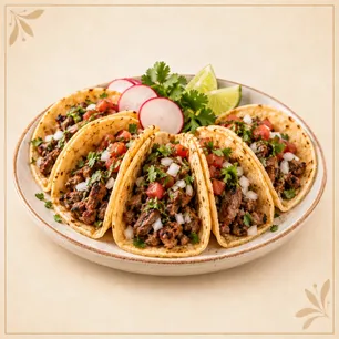 Close-up of popular Breakfast,Burgers,Fast Food,Mexican,Tacos,Tex-Mex favorites for Lakewood Village takeaway and online orders.