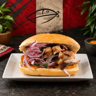 Close-up of popular Drinks,Peruvian food,Sandwiches favorites for Easton takeaway and online orders.
