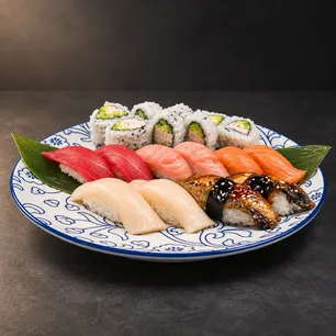 Close-up of popular Sushi favorites for Fort Worth takeaway and online orders.