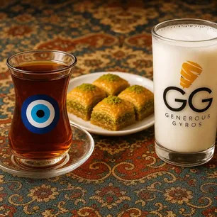 Generous Gyros Gallery Image 6 - Interior and Food