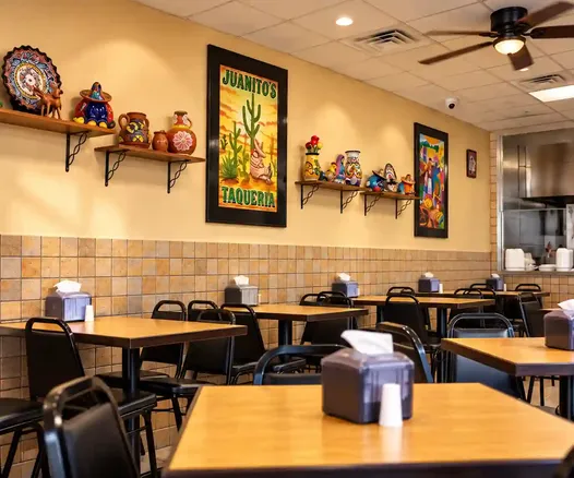 Restaurant interior — warm ambiance and artisan dining