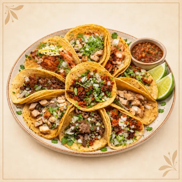 Close-up of popular Breakfast,Burgers,Fast Food,Mexican,Tacos,Tex-Mex favorites for Lakewood Village takeaway and online orders.