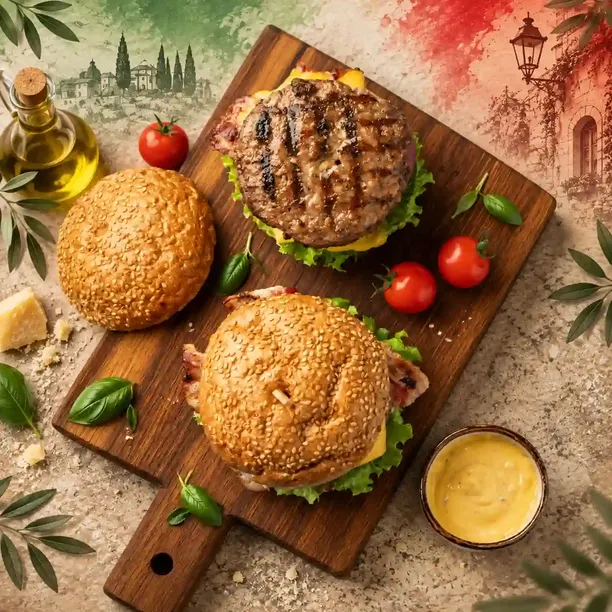 Plated American,Burgers,Drinks,Pizza,Sandwiches,Seafood food - Trusted local American,Burgers,Drinks,Pizza,Sandwiches,Seafood dining at Mamma Mia Pizzeria.