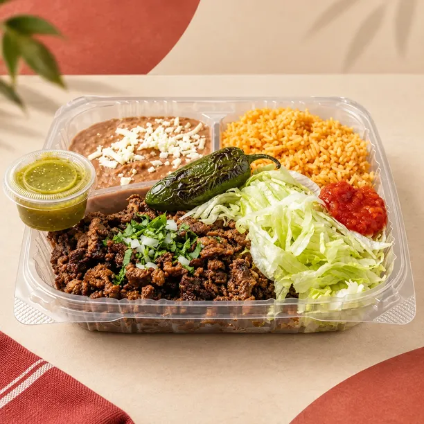 Close-up of popular Mexican,Tacos favorites for Minneapolis takeaway and online orders.