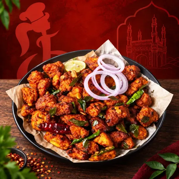 Inside the R Biryani Adda kitchen - Freshly prepared Indian for online ordering.