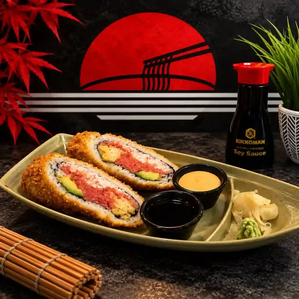 Authentic Japanese,Sushi dishes from the top-rated Sushi and Ramen Japanese Restaurant kitchen in Arlington.