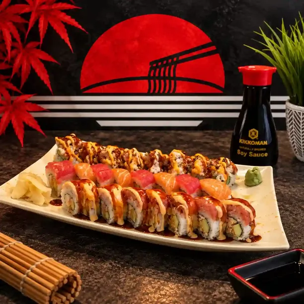 Japanese,Sushi favorites prepared for easy online ordering and pickup.