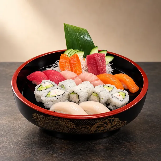 Plated Sushi food - Trusted local Sushi dining at Wild Sushi And Ramen.