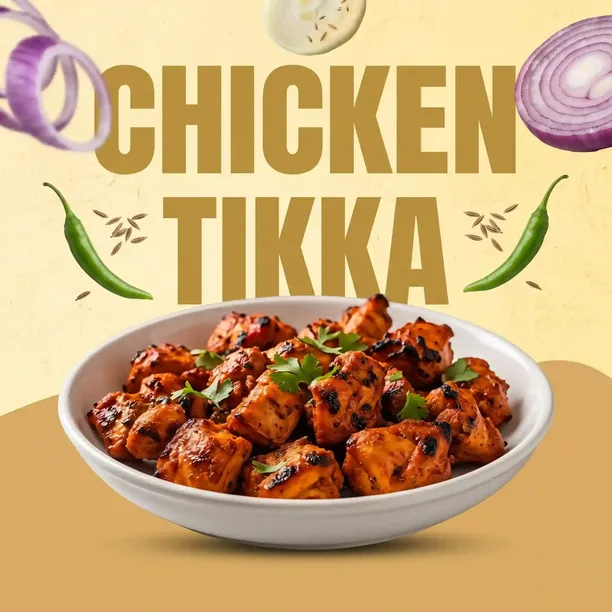 Authentic Indian dishes from the top-rated Flavors of India kitchen in Inside Vista Mall.